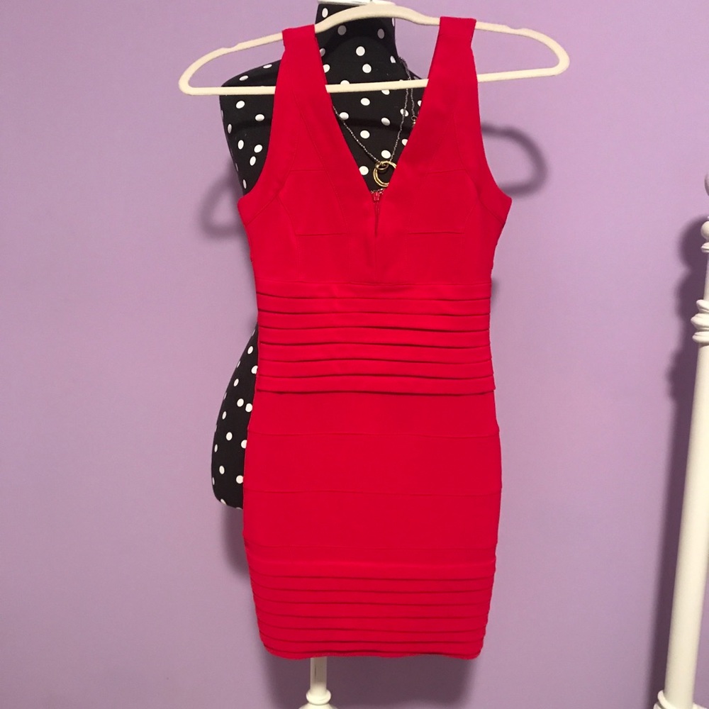 Tobi red bodycon dress